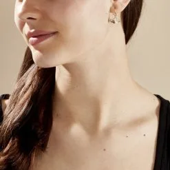 Histoire D'Or Boucles D'oreilles Pendantes Brita Plaqué Or Jaune -Boucles d'oreilles Bracelet Soldes FQOFJW0559 model0