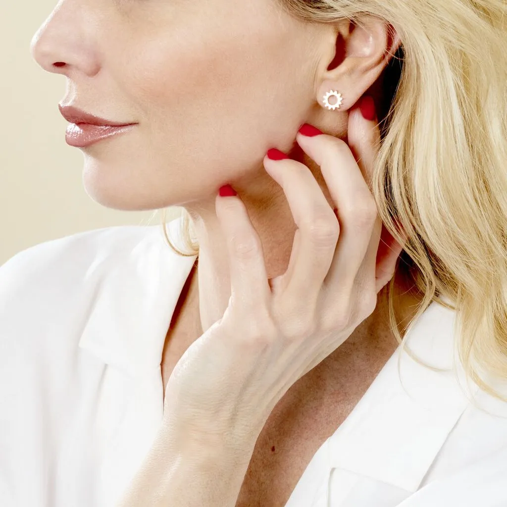 Histoire D'Or Boucles D'oreilles Puces Adelinda Plaqué Or Jaune 6 Histoire D'Or Boucles D'oreilles Puces Adelinda Plaqué Or Jaune – Image 4