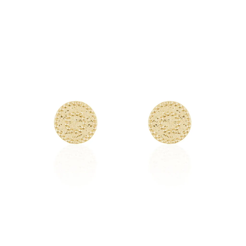 Histoire D'Or Boucles D'oreilles Puces Laria Plaqué Or Jaune 3 Histoire D'Or Boucles D'oreilles Puces Laria Plaqué Or Jaune