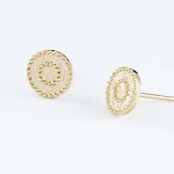 Histoire D'Or Boucles D'oreilles Puces Laria Plaqué Or Jaune 9 Histoire D'Or Boucles D'oreilles Puces Laria Plaqué Or Jaune -Boucles d'oreilles Bracelet Soldes FQOFJW0590 view2