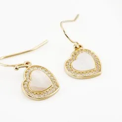 Histoire D'Or Boucles D'oreilles Pendantes Plaqué Or Jaune Aludra Nacres Oxydes -Boucles d'oreilles Bracelet Soldes FQOFJXW120 view2