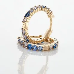 Histoire D'Or Créoles Zoelia Rondes Plaqué Or Jaune Pièrres De Synthèse -Boucles d'oreilles Bracelet Soldes FQOFJZB110 view2