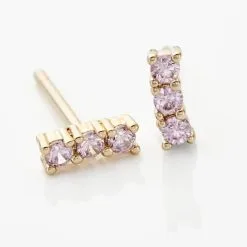 Histoire D'Or Boucles D'oreilles Puces Plaqué Or Jaune Alodia Oxyde De Zirconium 8 Histoire D'Or Boucles D'oreilles Puces Plaqué Or Jaune Alodia Oxyde De Zirconium -Boucles d'oreilles Bracelet Soldes FQOFJZS012 view2