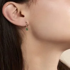 Histoire D'Or Créoles Plaqué Or Linnert Oxydes De Zirconium -Boucles d'oreilles Bracelet Soldes FQOFJZV002 model0