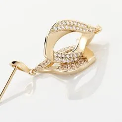 Histoire D'Or Boucles D'oreilles Pendantes Mai-lee Plaqué Or Oxyde De Zirconium -Boucles d'oreilles Bracelet Soldes FQOFJZW291 view2