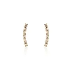 Histoire D'Or Boucles D'oreilles Jennyferine Plaqué Or Jaune Oxydes De Zirconium