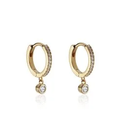 Histoire D'Or Creoles Dili Plaqué Or Oxydes De Zirconium