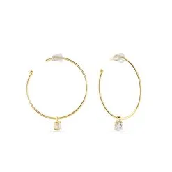 Histoire D'Or Créoles Severinus Plaque Or Jaune Oxyde -Boucles d'oreilles Bracelet Soldes FQOFJZW525 view1