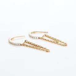 Histoire D'Or Créoles Plaqué Or Leinhard Oxydes De Zirconium -Boucles d'oreilles Bracelet Soldes FQOFJZW535 view2