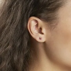 Histoire D'Or Boucle D'oreille Puce Unitaire Plaqué Or Jaune Juhana Oxydes -Boucles d'oreilles Bracelet Soldes FQOFJZW574 model0