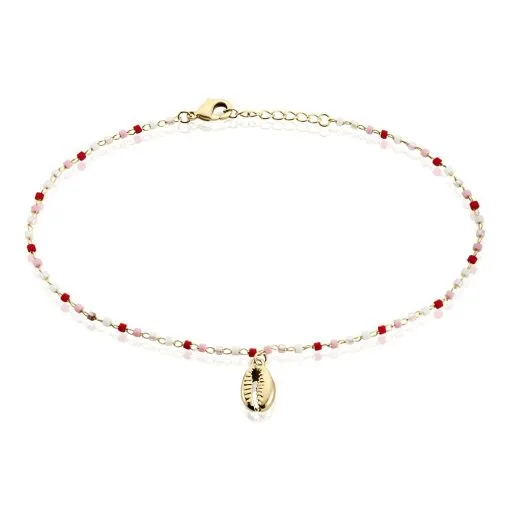 Histoire D'Or Chaine De Cheville Plaqué Or Jaune Lyndsea Perles De Miyuki -Boucles d'oreilles Bracelet Soldes FQZFJXS002 master