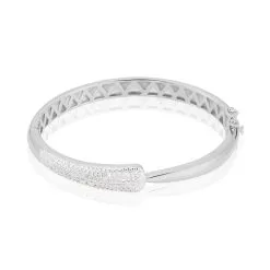 Laetizia Bracelet Jonc Andie Argent Blanc Oxyde De Zirconium