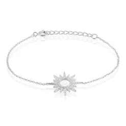Laetizia Bracelet Lip Henriette Argent Blanc Oxyde De Zirconium
