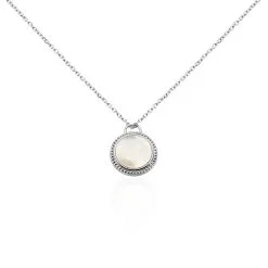 Collier Laetizia Celine Argent Blanc Nacre