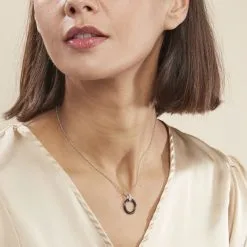 Histoire D'Or Collier Bertillianne Argent Blanc Céramique Et Oxyde De Zirconium -Boucles d'oreilles Bracelet Soldes MACFBXN185 model0