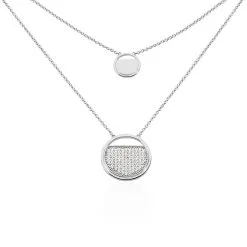 Collier Laetizia Clara Argent Blanc Oxyde De Zirconium