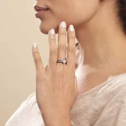 Histoire D'Or Bague Solitaire Ceramik Design Argent Oxyde De Zirconium Et Céramique 13 Histoire D'Or Bague Solitaire Ceramik Design Argent Oxyde De Zirconium Et Céramique -Boucles d'oreilles Bracelet Soldes MADFBXN032 model1