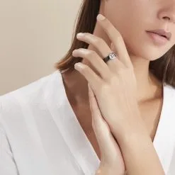 Histoire D'Or Bague Argent Blanc Valérie Oxyde De Zirconium Et Céramique -Boucles d'oreilles Bracelet Soldes MADFBXN133 model0