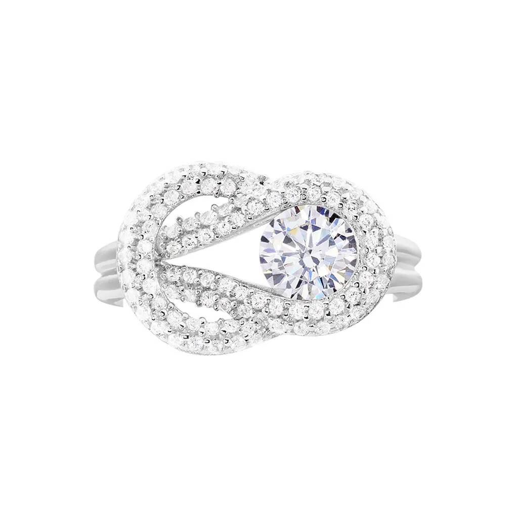 Bague Laetizia Pretty Argent Blanc Oxyde De Zirconium 4 Bague Laetizia Pretty Argent Blanc Oxyde De Zirconium – Image 2