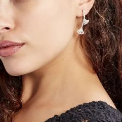 Laetizia Boucles D'oreilles Pendantes Sarita Argent Blanc Oxyde De Zirconium -Boucles d'oreilles Bracelet Soldes MAOFBZW345 model0