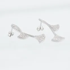 Laetizia Boucles D'oreilles Pendantes Sarita Argent Blanc Oxyde De Zirconium -Boucles d'oreilles Bracelet Soldes MAOFBZW345 view2