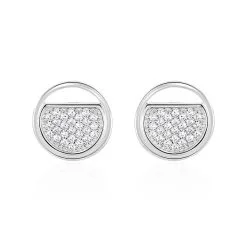 Boucles D'oreilles Puces Laetizia Clara Argent Oxyde De Zirconium