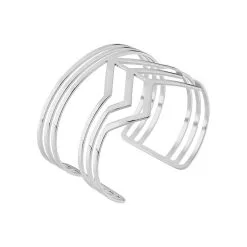 Histoire D'Or Bracelet Jonc Adel Acier Blanc -Boucles d'oreilles Bracelet Soldes MIBFBW0521 view1