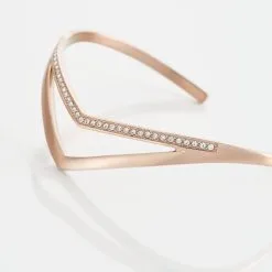 Histoire D'Or Bracelet Jonc Acier Rose Strass -Boucles d'oreilles Bracelet Soldes MIBFRPW060 view2