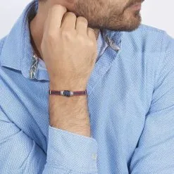 Jourdan Bracelet Agarae Acier Blanc -Boucles d'oreilles Bracelet Soldes MIBHBW0239 model0