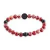 Bracelet Jourdan Yasur Acier Noir Oeil De Tigre Pierre De Lave -Boucles d'oreilles Bracelet Soldes MIBHNAR001 master