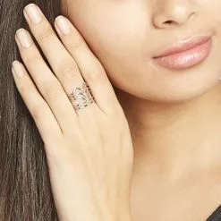 Histoire D'Or Bague Adel Acier Blanc -Boucles d'oreilles Bracelet Soldes MIDFBW0300 model0