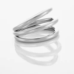 Histoire D'Or Bague Adeau Acier Blanc -Boucles d'oreilles Bracelet Soldes MIDFBW0307 view3