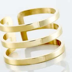 Histoire D'Or Bague Ajustable Adel Acier Doré -Boucles d'oreilles Bracelet Soldes MIDFJW0246 view3