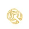Histoire D'Or Bague Ajustable Adel Acier Doré -Boucles d'oreilles Bracelet Soldes MIDFJW0247 master