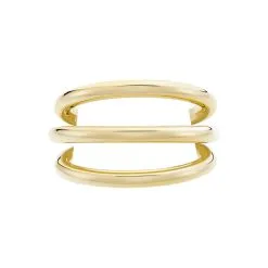 Histoire D'Or Bague Adeau Acier Jaune -Boucles d'oreilles Bracelet Soldes MIDFJW0256 view1