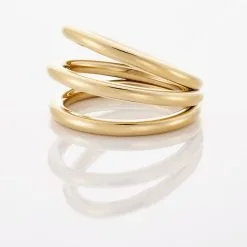 Histoire D'Or Bague Adeau Acier Jaune -Boucles d'oreilles Bracelet Soldes MIDFJW0256 view3