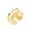 Histoire D'Or Bague Ajustable Abram Acier Doré -Boucles d'oreilles Bracelet Soldes MIDFJW0262 master