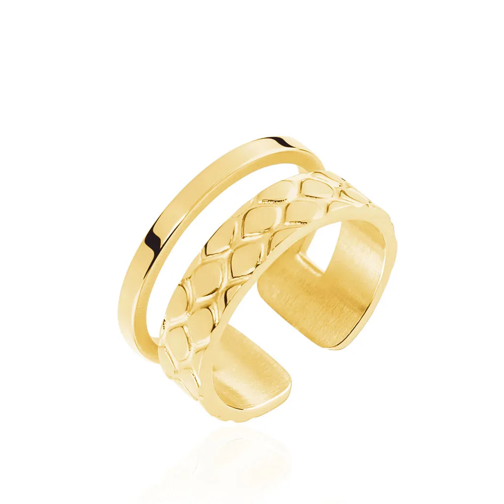 Histoire D'Or Bague Ajustable Abram Acier Doré 3 Histoire D'Or Bague Ajustable Abram Acier Doré
