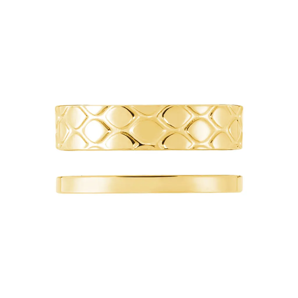 Histoire D'Or Bague Ajustable Abram Acier Doré 4 Histoire D'Or Bague Ajustable Abram Acier Doré – Image 2