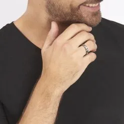 Jourdan Bague Christell Acier Blanc -Boucles d'oreilles Bracelet Soldes MIDHBW0062 model0