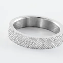 Bague Phebus Him Acier Blanc -Boucles d'oreilles Bracelet Soldes MIDHBW0184 view3