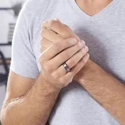 Jourdan Bague Acier Noir -Boucles d'oreilles Bracelet Soldes MIDHNW0024 model0