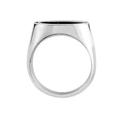 Chevalière Phebus Him Acier Blanc -Boucles d'oreilles Bracelet Soldes MIHHBW0171 view2