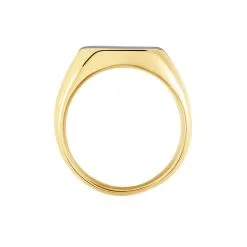 Chevalière Jourdan Veligenda Acier Doré -Boucles d'oreilles Bracelet Soldes MIHHJW0003 view2